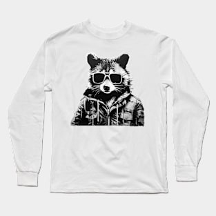 Chilled Raccoon Long Sleeve T-Shirt